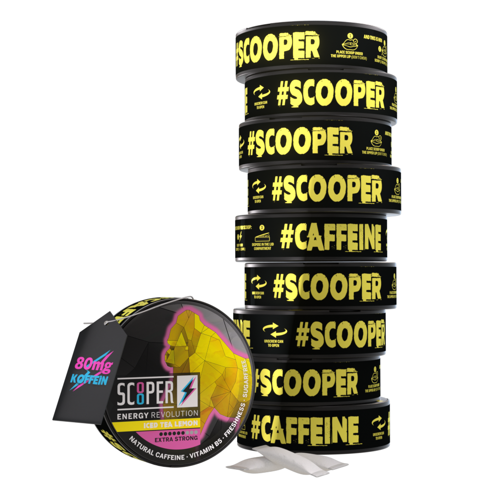 SCOOPER Energy Iced Tea Lemon (8+2 ajándék)