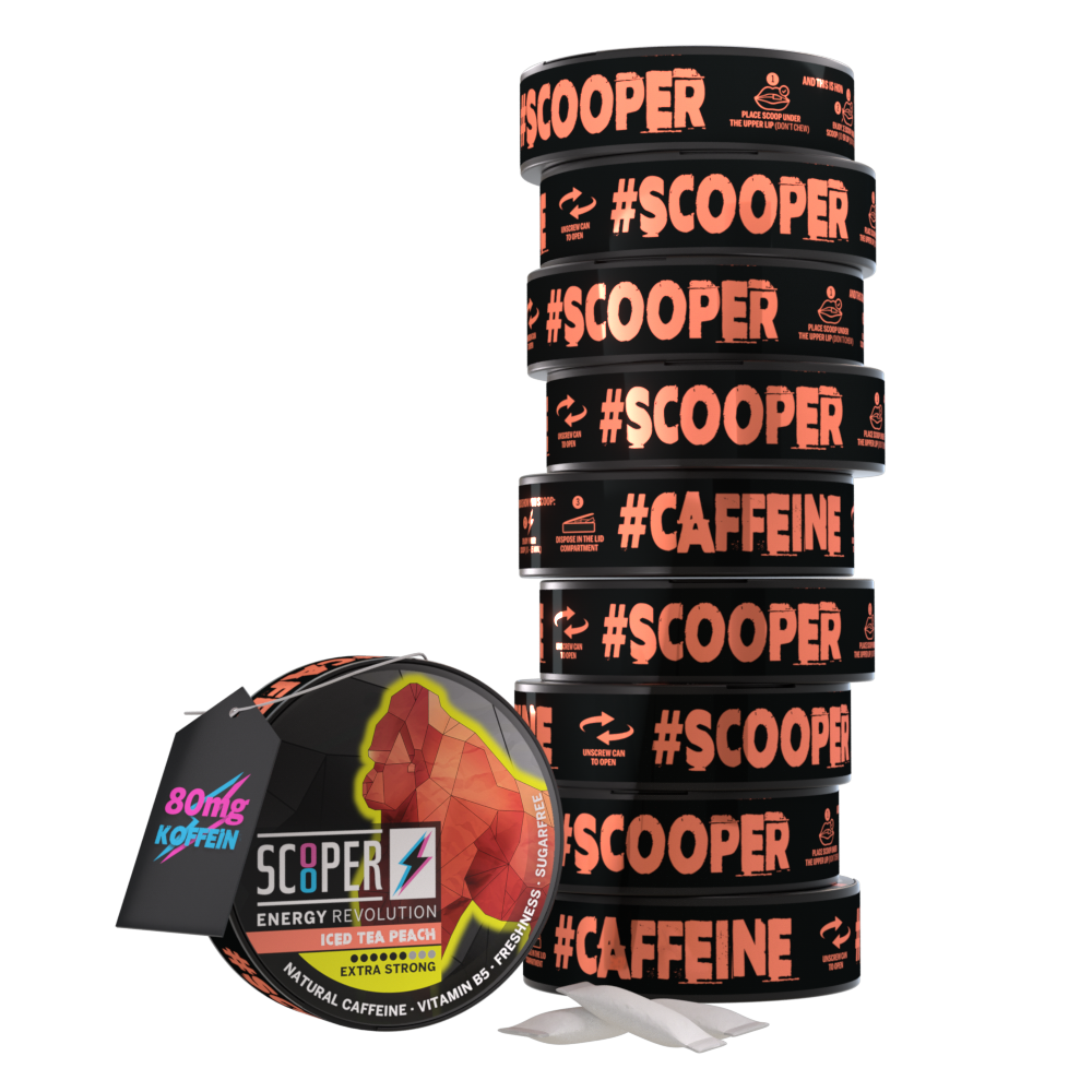 SCOOPER Energy Iced Tea Peach (8+2 ajándék)
