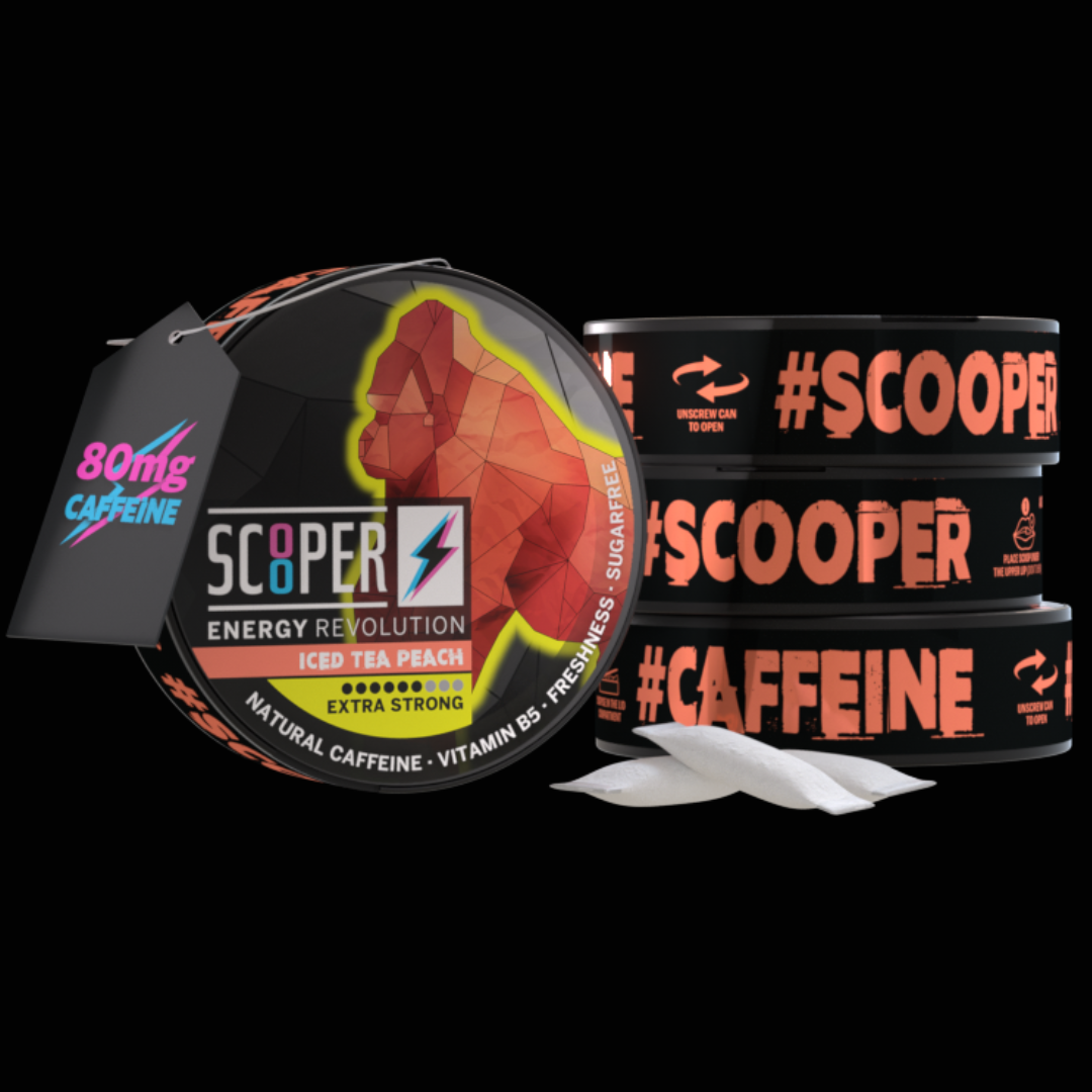 SCOOPER Energy Iced Tea Peach (4 doboz)